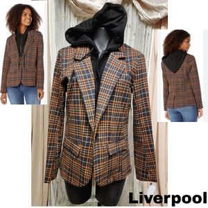 💥 DEAL!!! Liverpool Boyfriend Blazer w/Removable Hood.  Sz Med.